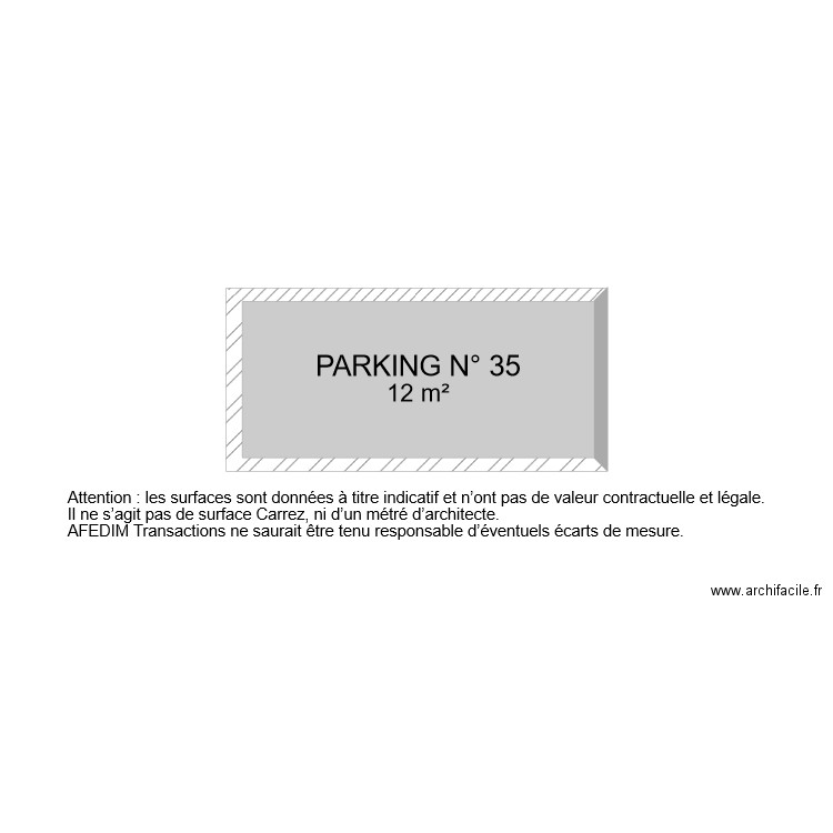 BI 6541 PARKING. Plan de 0 pièce et 0 m2