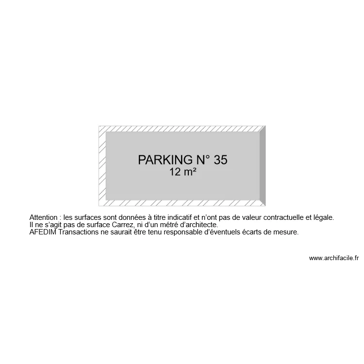 BI 6541 PARKING. Plan de 