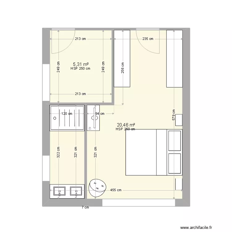 AGENCEMENT CHAUDAGNE. Plan de AGENCEMENT CHAUDAGNE. Plan de