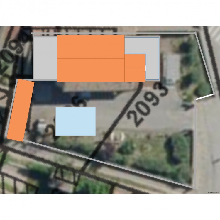 Plan de Masse projet. Plan de 0 pièce et 0 m2