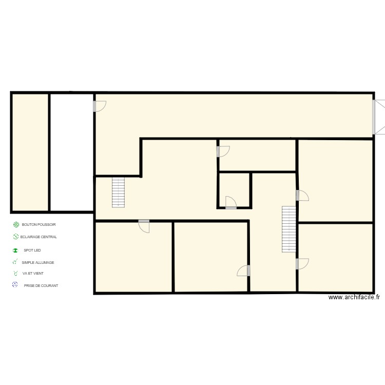 RDC. Plan de 0 pièce et 0 m2