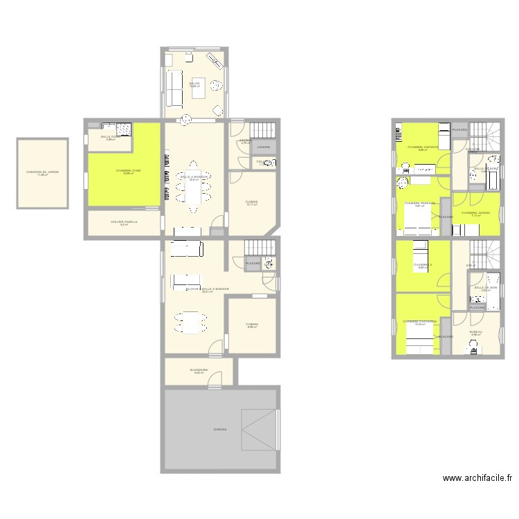 Maison Projet. Plan de 0 pièce et 0 m2