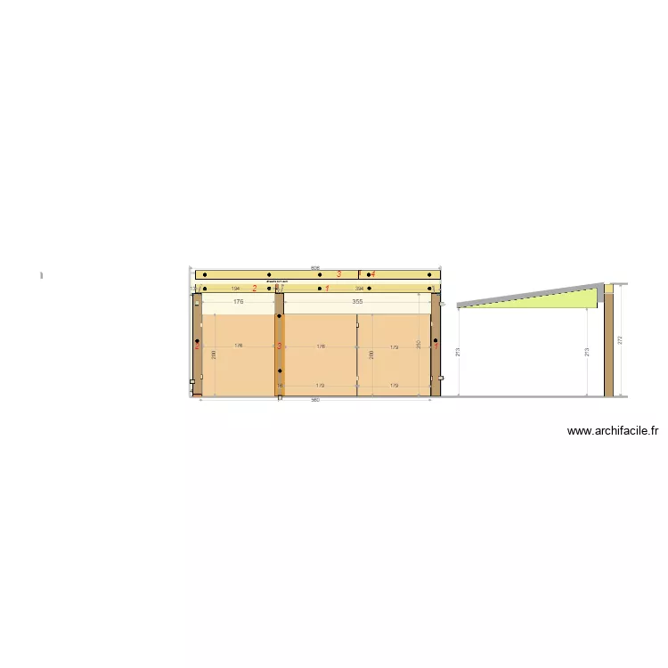 Arche milieu 05. Plan de 