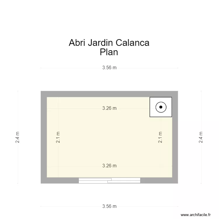 A Jardin  Calanca Plan . Plan de 