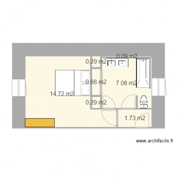 salle de bains 11juin V2. Plan de 0 pièce et 0 m2