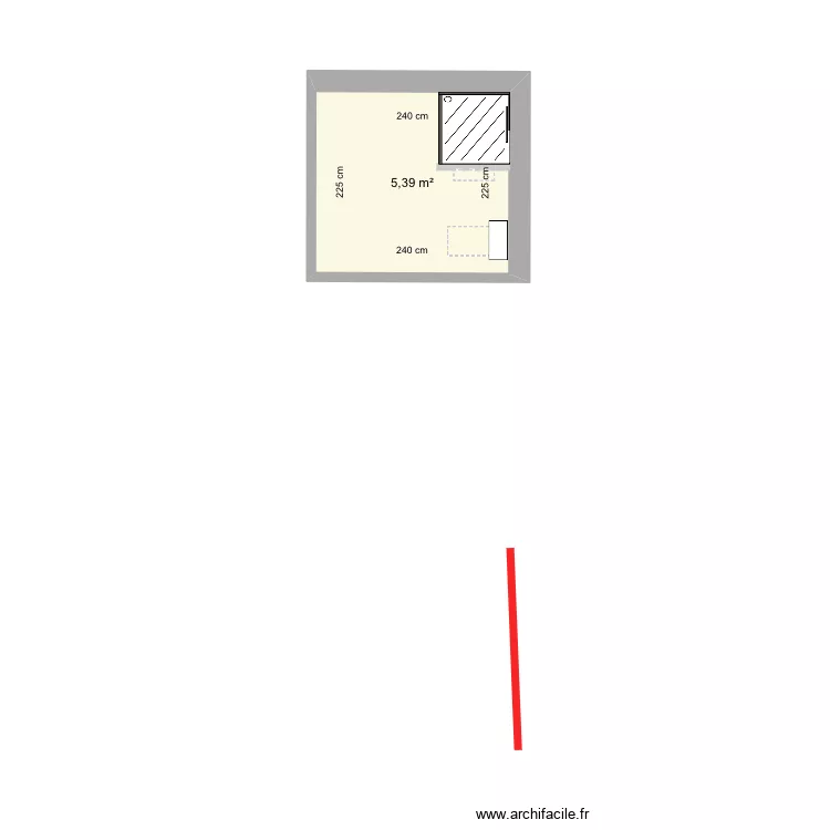 Sdb rdc. Plan de 