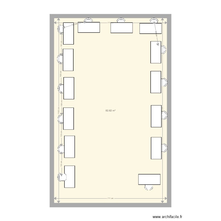 414 en u. Plan de 0 pièce et 0 m2