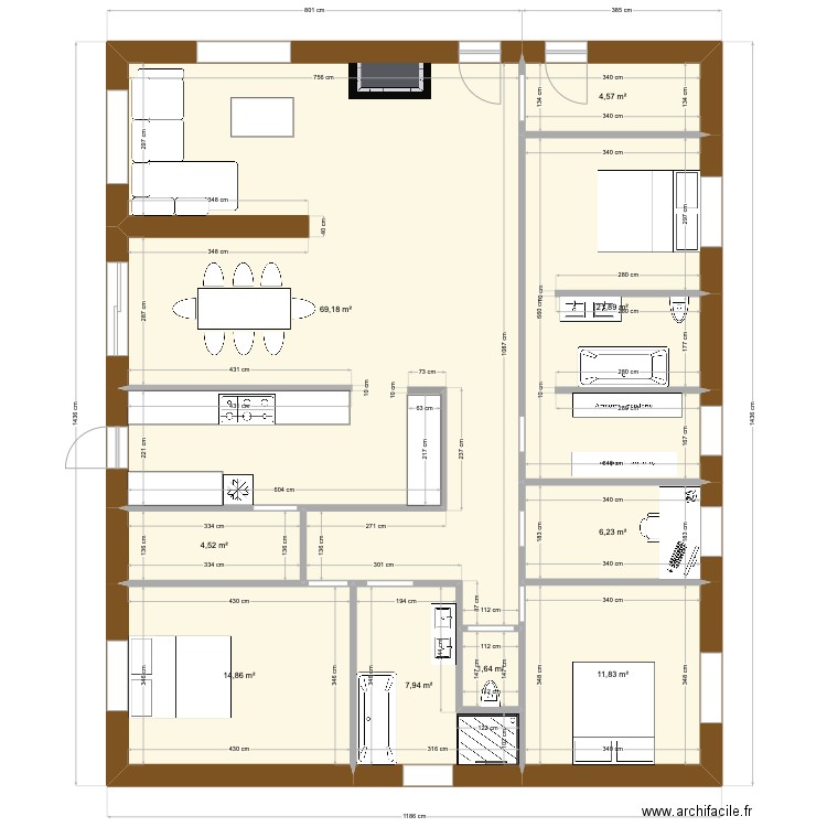 150m2. Plan de 0 pièce et 0 m2