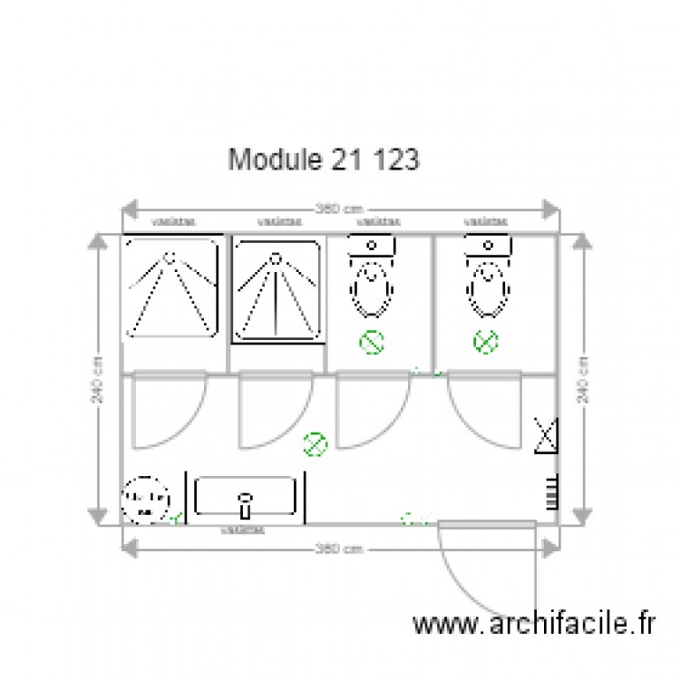 Module E 21 123. Plan de 0 pièce et 0 m2