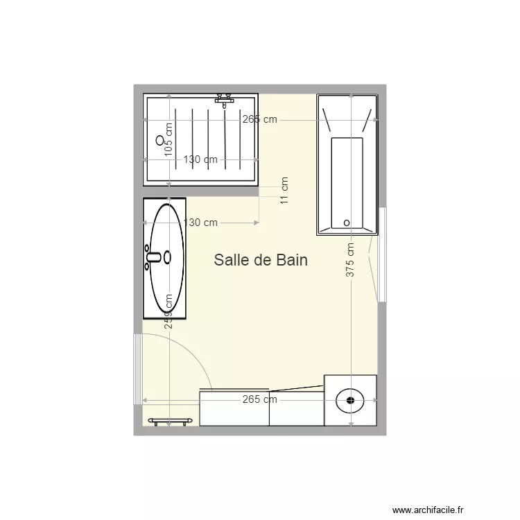 salle de bain pdf. Plan de 