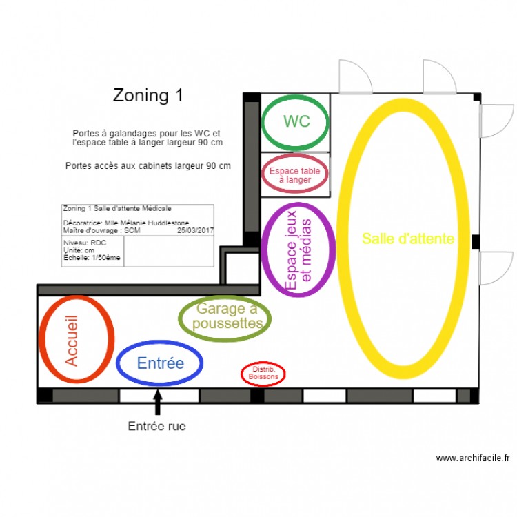 zoning 1. Plan de 0 pièce et 0 m2
