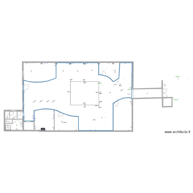 MainA electrique. Plan de 0 pièce et 0 m2