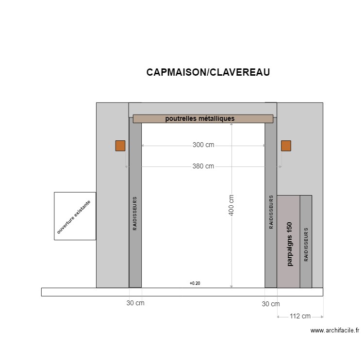 CLAVEREAU PERIBOIS. Plan de 0 pièce et 0 m2