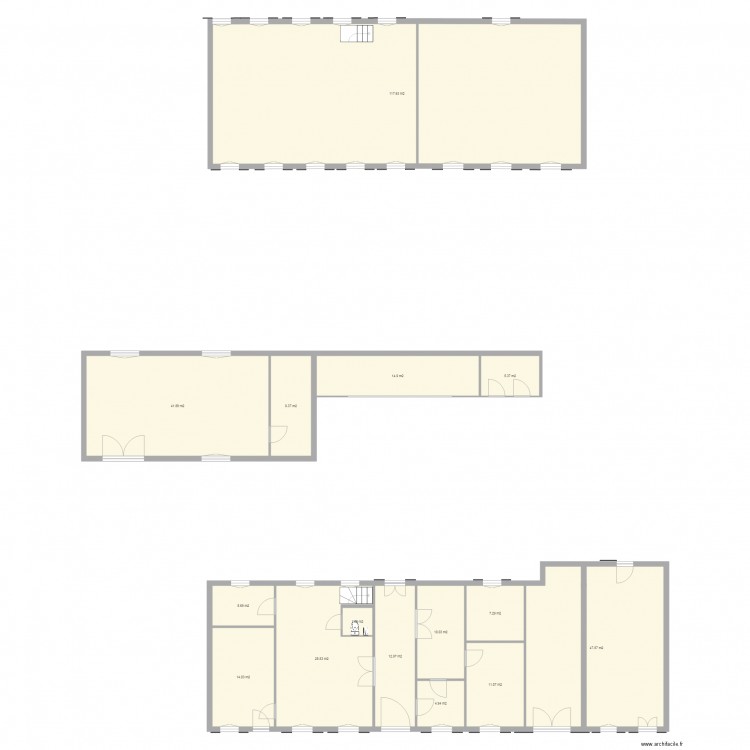Plans Mairie Daux Projet Réhabilitation. Plan de 0 pièce et 0 m2