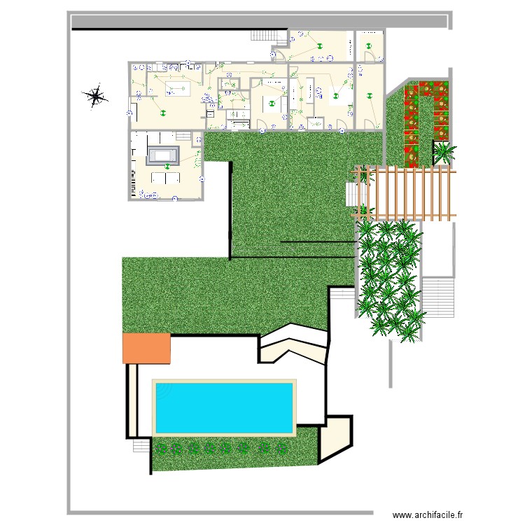 Barnouins 10 Plan électrique intérieur. Plan de 0 pièce et 0 m2