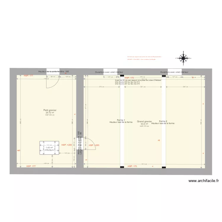 20201119 MAISON DE FERME ETG Existant. Plan de 20201119 MAISON DE FERME ETG Existant. Plan de