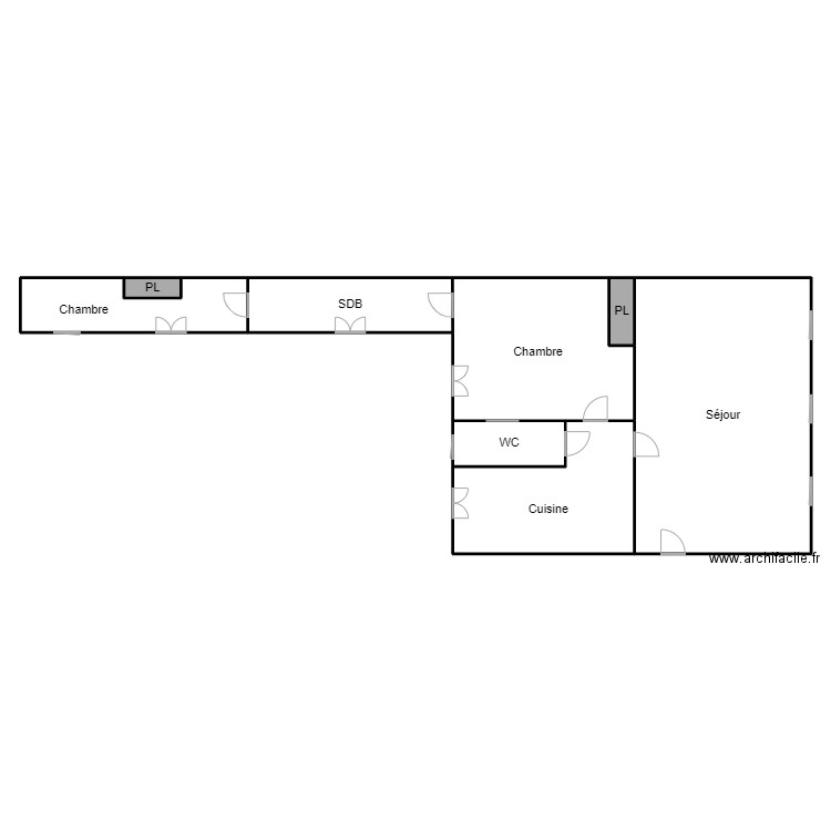 Roussel. Plan de 0 pièce et 0 m2