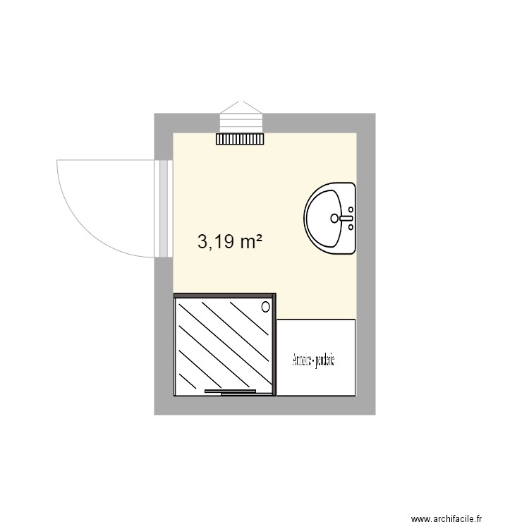 Indiana SDB existant. Plan de 0 pièce et 0 m2