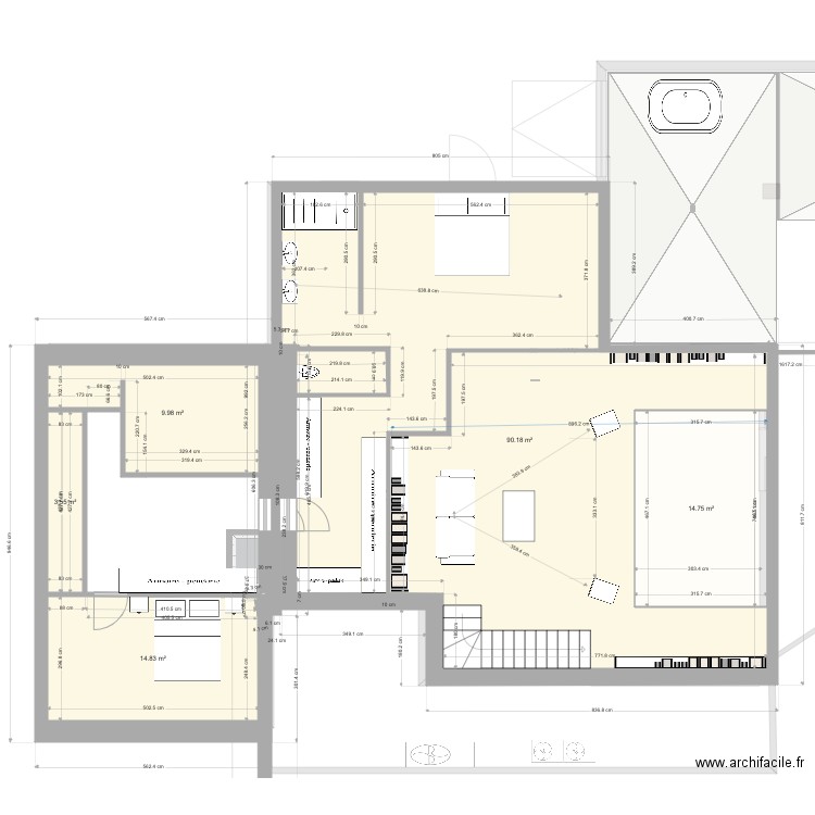 Plan extension 10x12 v4. Plan de 0 pièce et 0 m2