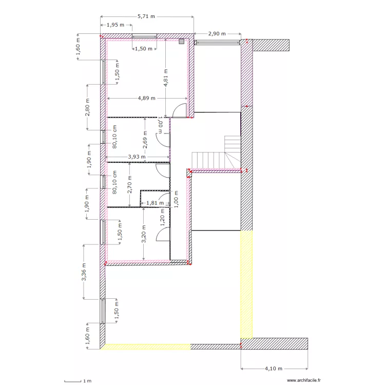 etage PC. Plan de 