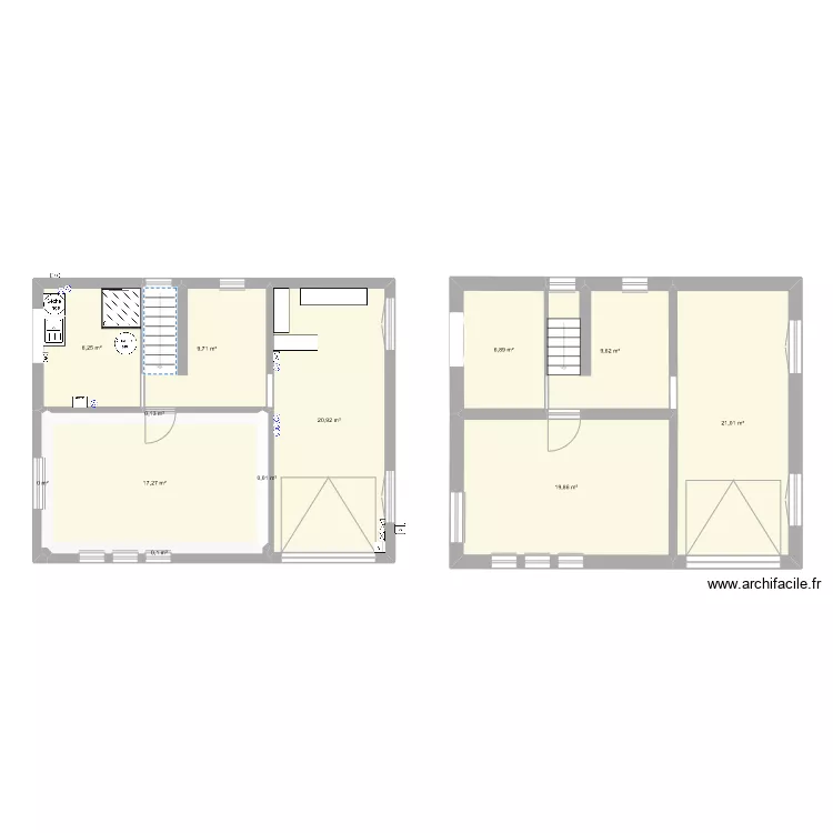 Maison VANNES. Plan de 