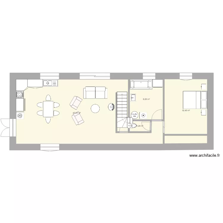 extention pigeonnier. Plan de 