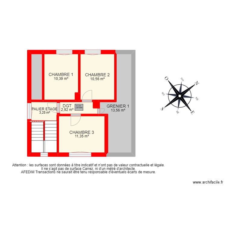 BI 12452. Plan de 35 pièces et 325 m2