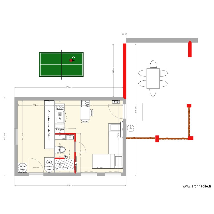 garage actuel 5. Plan de 0 pièce et 0 m2