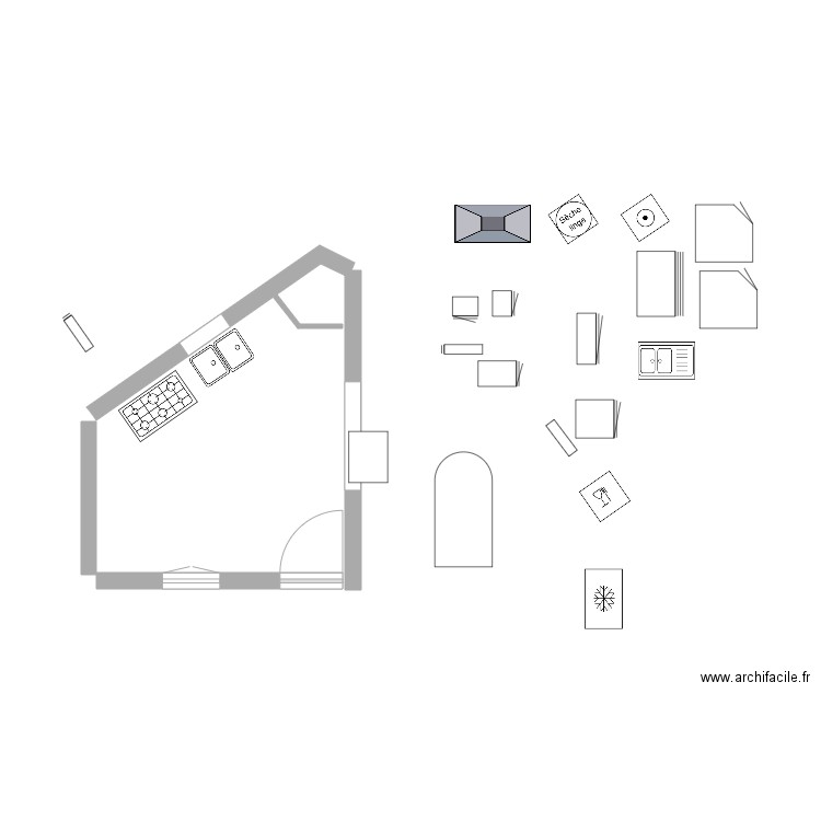 CUISINE ALBA PROJET. Plan de 0 pièce et 0 m2