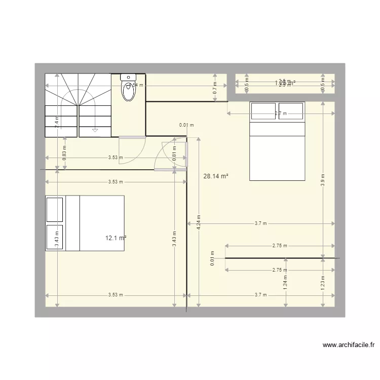 r2 boulange . Plan de 
