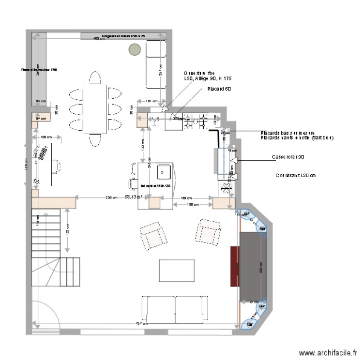RDC Maison Deauville projet 2. Plan de 0 pièce et 0 m2