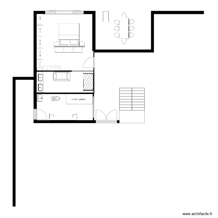 Maison. Plan de 