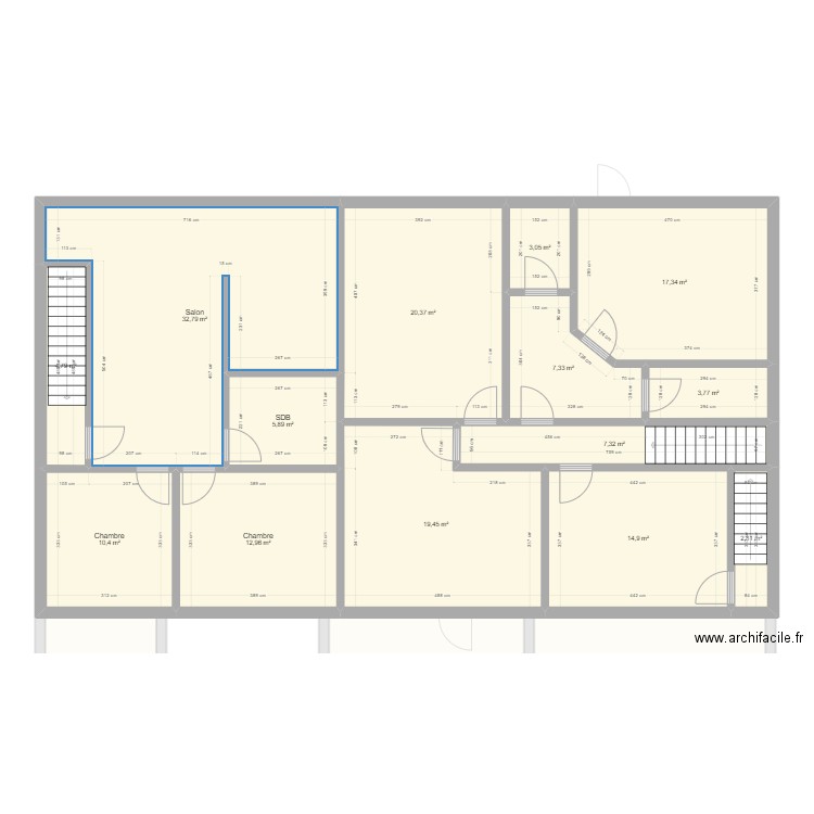 DE ROO. Plan de 0 pièce et 0 m2