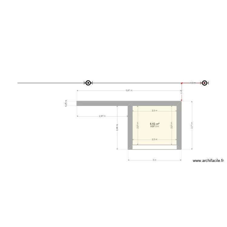 cabanon outils. Plan de 