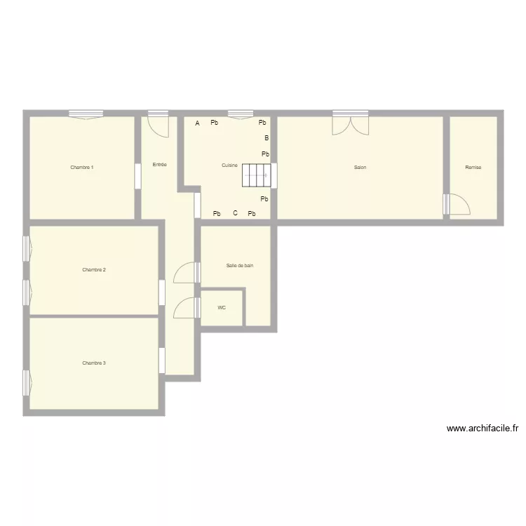 Croquis HEMERY App. Plan de 
