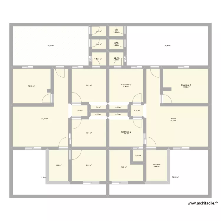 Maison M&eacute;m&eacute; Yop. Plan de 
