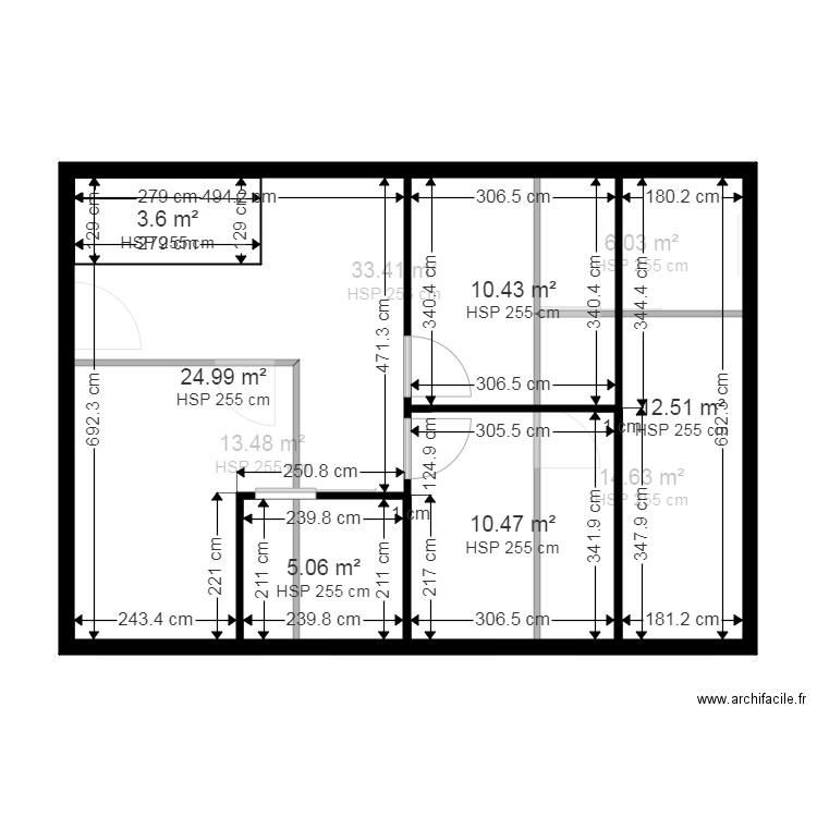 ébauche de plan. Plan de 0 pièce et 0 m2