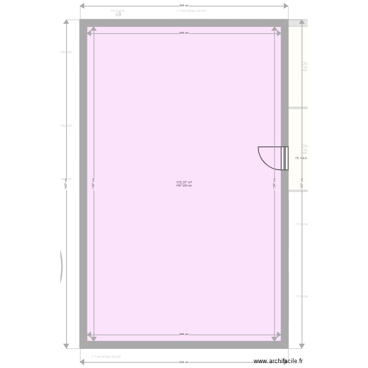 thenard . Plan de 8 pièces et 251 m2