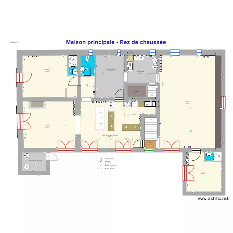 La Plaine cuisine. Plan de La Plaine cuisine. Plan de