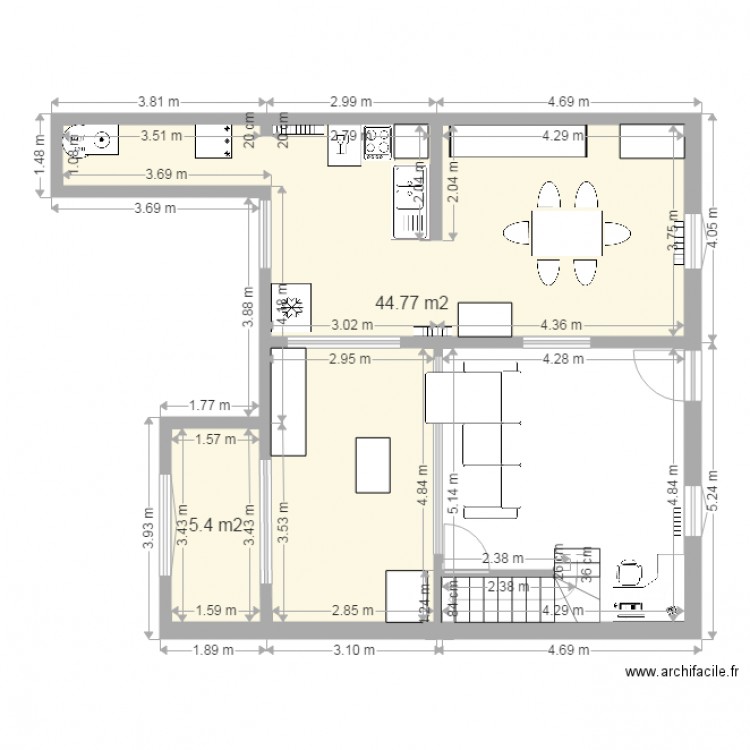 PREMIERE EBAUCHE. Plan de 0 pièce et 0 m2