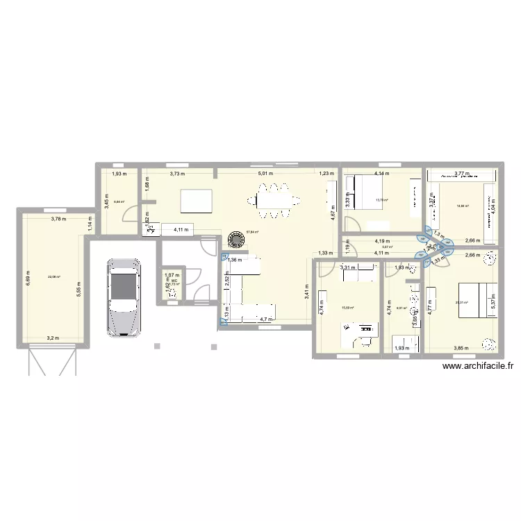 Projet 2 Villiers. Plan de 10 et 168 m² Projet 2 Villiers. Plan de 10 et 168 m²
