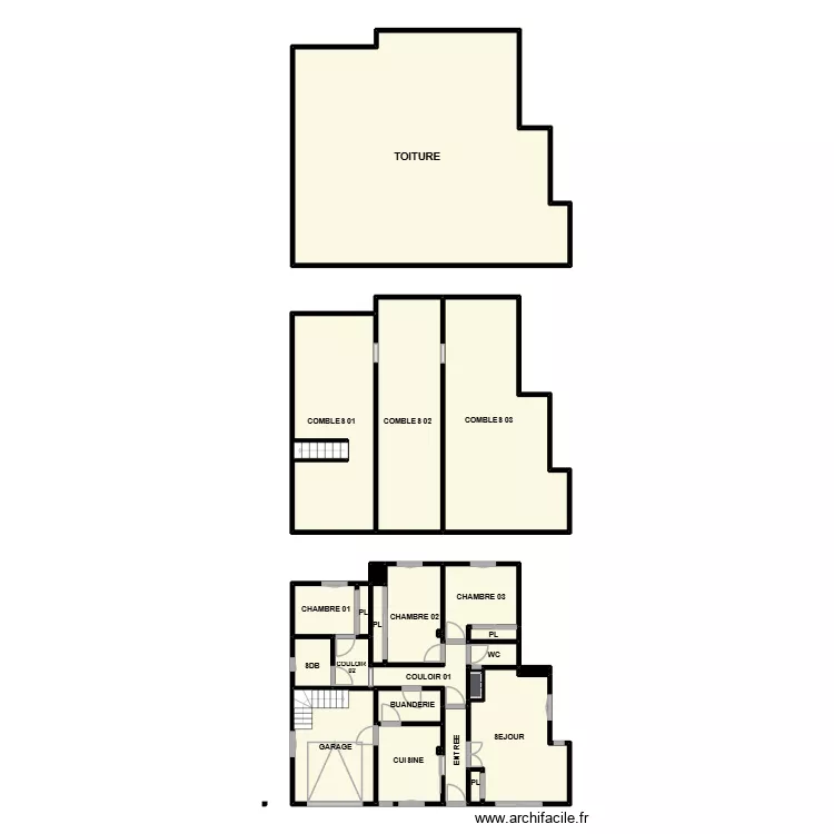 PLAN VAUVERT MAISON MOUGIN. Plan de 25 et 179 m² PLAN VAUVERT MAISON MOUGIN. Plan de 25 et 179 m²
