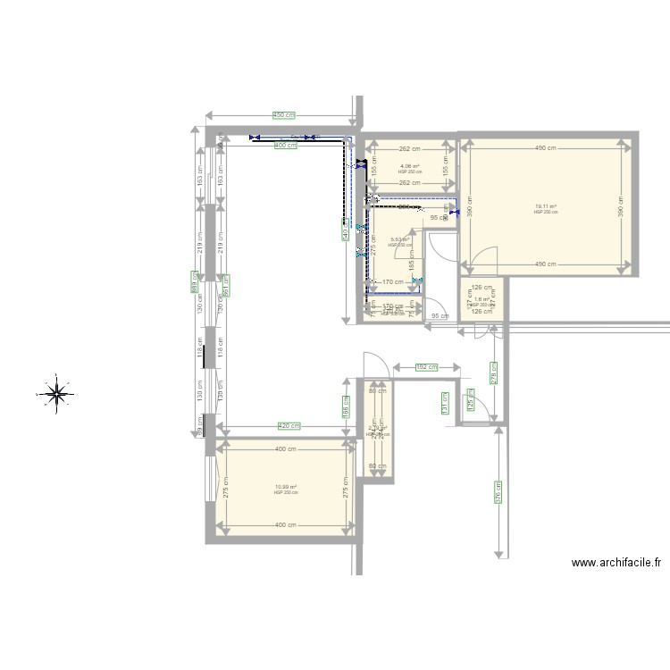 plan plomberie. Plan de 0 pièce et 0 m2