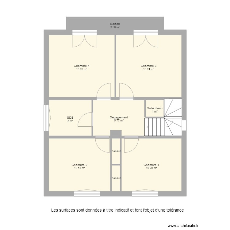 Maison étage 2. Plan de 0 pièce et 0 m2