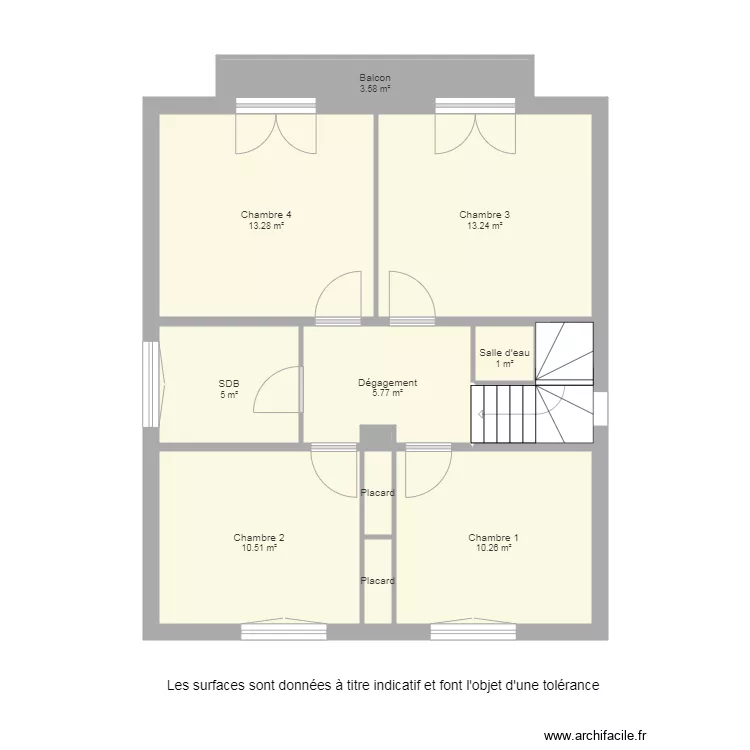 Maison &eacute;tage 2. Plan de 