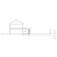 Plan en coupe Profil nord