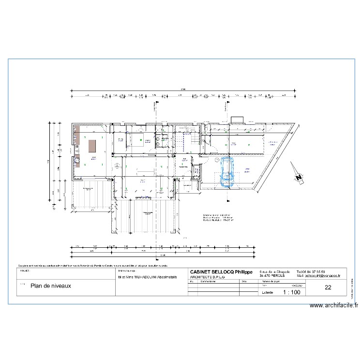 Plan Elec RdC Tighadouini. Plan de 0 pièce et 0 m2