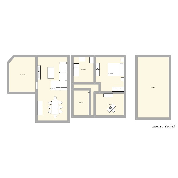 Maison 1. Plan de 0 pièce et 0 m2