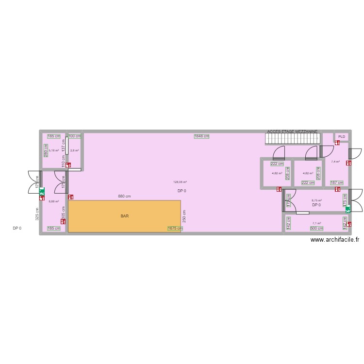 SALLE DE CROSSFIT MONTAUROUX AVANT TRAVAUX. Plan de 0 pièce et 0 m2