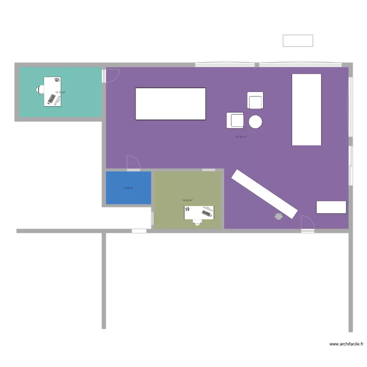 HALL. Plan de 